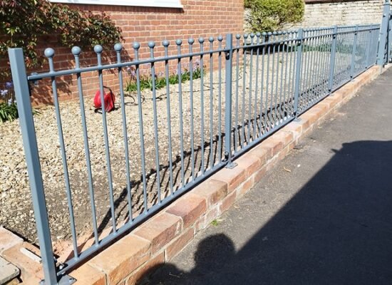 Ball Top Railings Grey