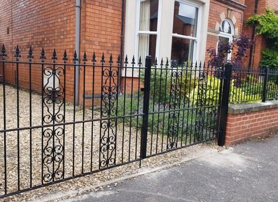 Decorative Double Iron Gates Decorative Double Iron Gates